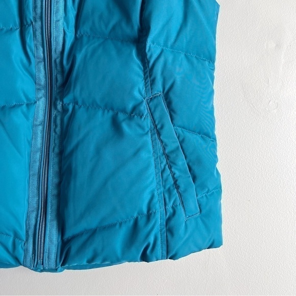 Land’s End Down Puffer Vest in Teal blue/green, Zipper Front, Size XS - Picture 5 of 12